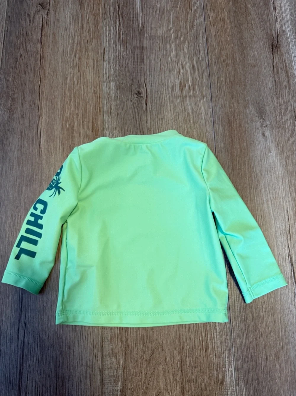 Carter's Mint Green Long Sleeve Swim Rashguard with 'So Chill' Sleeve Graphic